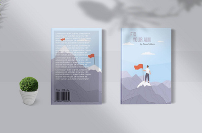 Motivational Book Cover book cover branding design graphic design illustration typography vector