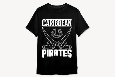 Caribbean Pirates, T-shirt Design 3d animation branding clipart graphic design logo motion graphics