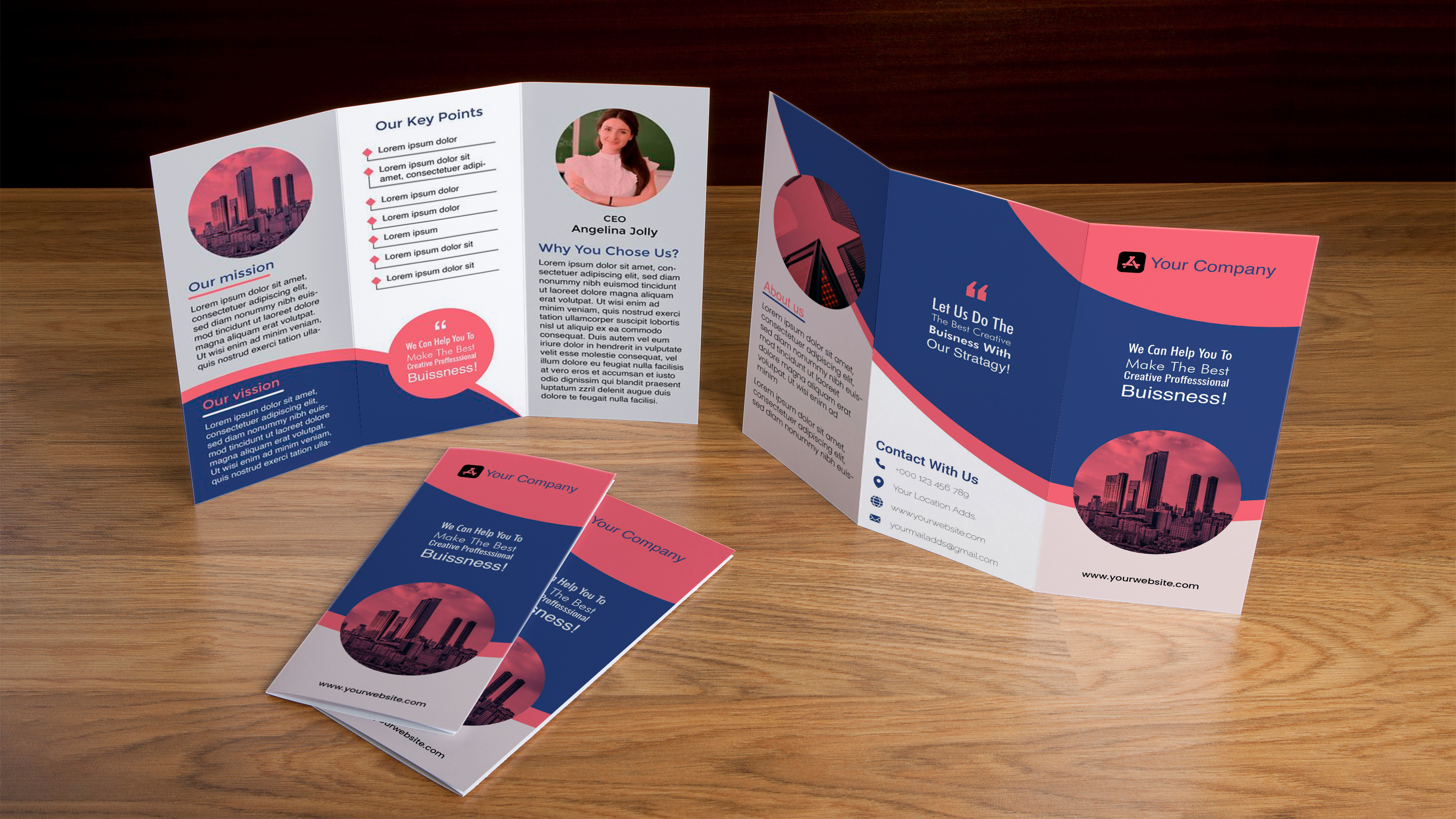 Simple Trifold Brochure Concept By Sabbir Hossain Lahin On Dribbble