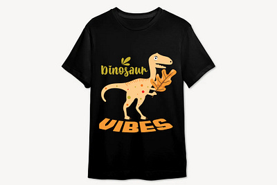 Dinosaur Vibes, T-shirt Design 3d animation app branding clipart dinosaur vibes funny shirt graphic design