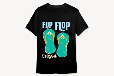 Flip Flop Season, T-shirt Design clipart flip flip flop flip flop season flop season summer