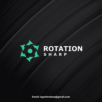 Rotation Logo app branding circle logo design graphic design illustration logo logo designer logo timeless rotation logo typography ui ux vector