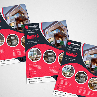 Real Estate Flyer Design branding business design flyer graphic design illustration real estate vector