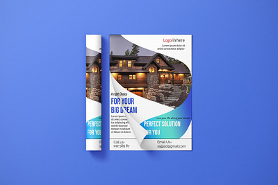 Real Estate Business Flyer Design branding business design flyer graphic design illustration real estate vector