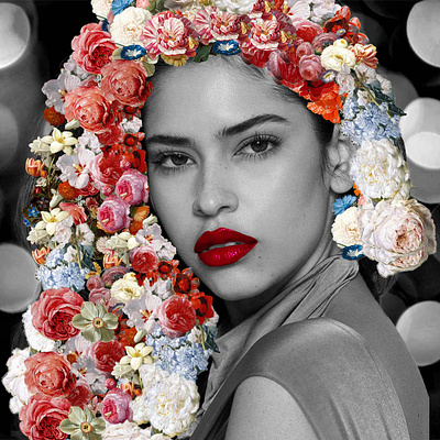 Floral Muse Collection with Juliana(@julianaherz) collage design designer digitalart digitalcollage fashion illustration photomanupulation