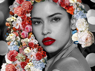 Floral Muse Collection with Juliana(@julianaherz) collage design designer digitalart digitalcollage fashion illustration photomanupulation