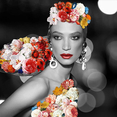 Floral Muse Collection with Sophie Koella(@sophiekoella) collage design designer digitalart digitalcollage fashion flowerart illustration photomanupulation