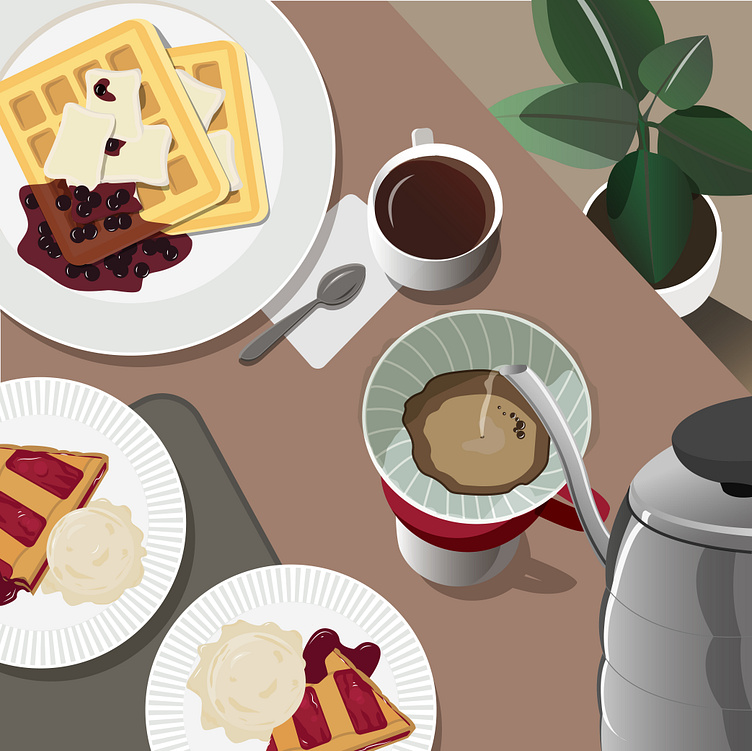 Breakfast by Анастасия Куприянова on Dribbble