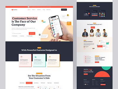 Support Service Firm - Software (SAAS) Landing Page by Mahmudul Hasan ...