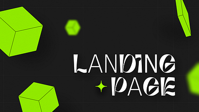 Landing page design 3d figma isometry landing landing page typography ui web