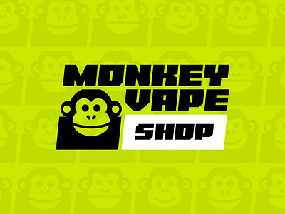 Логотип «MONKEY VAPE» branding graphic design logo shop vector бренд брендинг вектор графический дизайн дизайн лого логотип магазин