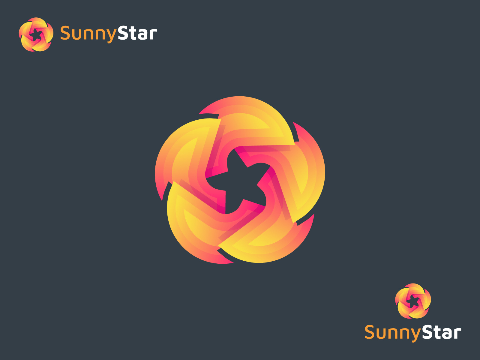 Sunny Star Modern Blockchain Logo, Sun + Star+ Link Logo Design by Md ...