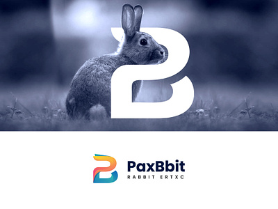 PaxBbit Logo Design | Rabbit logo mark brand identity branding branding design design icon letter logo logo logo design logo mark logoroom logos p b letter logo rabbit rabbit logo vector