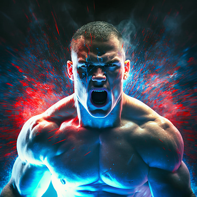 MMA Fighter design fighter illustration martial arts mma warrior