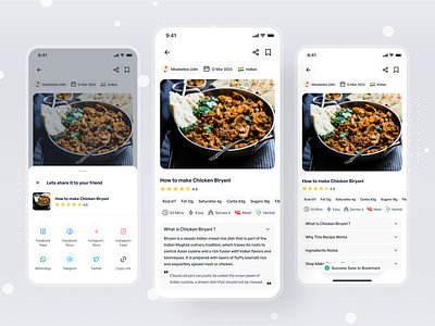 Exploration - Memasaak Detail Page app book branding design detail eat food graphic design learn mobile page screen study ui ux