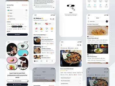 Exploration - Memasaak App app book branding cook cooking design eat food graphic design learn mobile study ui ux