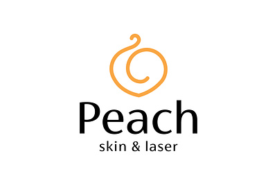 Peach beauty beauty logo business logo clean logo company logo design elegant graphic design line art logo logo design minimalist minimalist logo modern modern logo mono line peach peach logo skin laser skin care