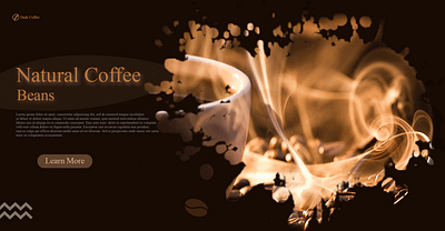 Coffee Website Banner Design banner design coffee website banner design design designig graphic design ui website banner website banner design