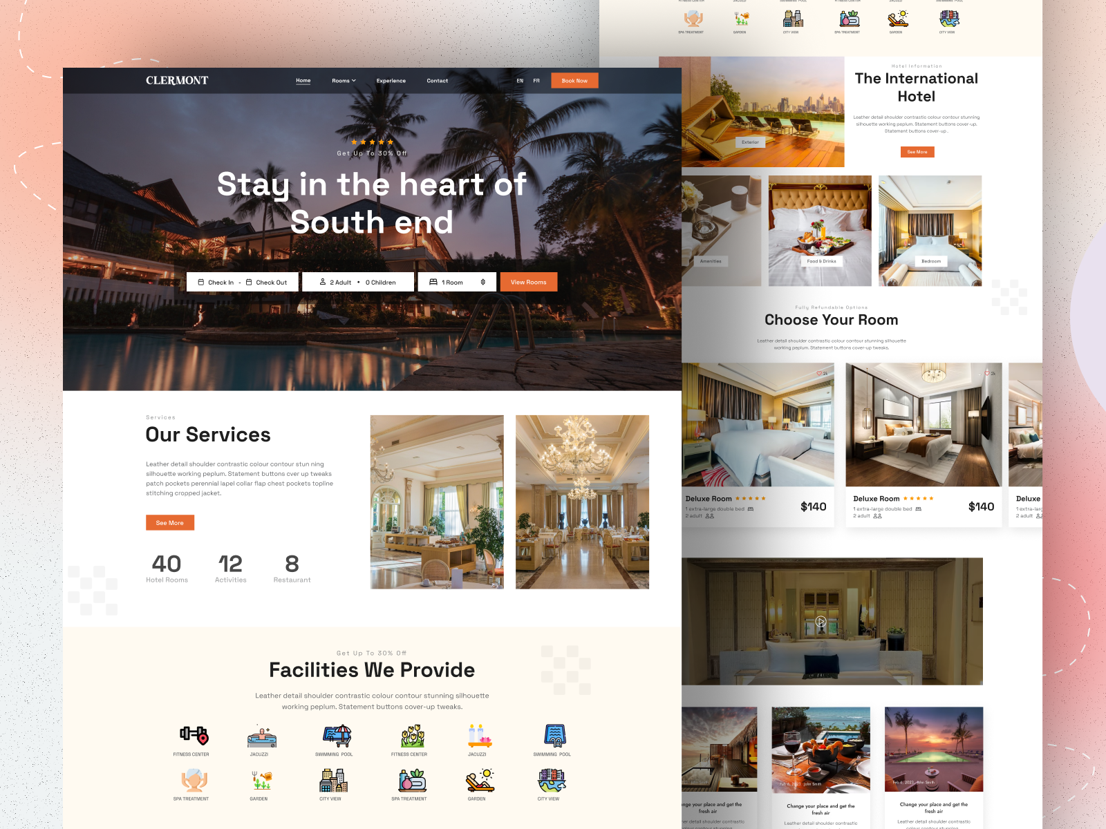 Hotel Booking Website Design Landing Page Home Page UI By Wakia Tun hotel-booking-website-design-landing-page-home-page-ui-by-wakia-tun