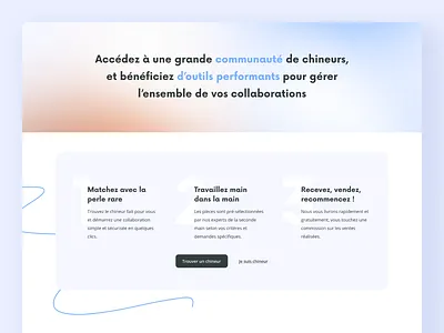 ORRA - Homepage, steps blue desktop gradient homepage interface line stepper steps ui ux website