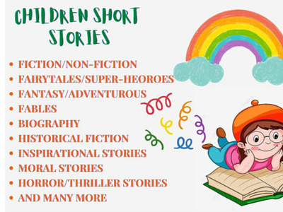 you will get Creative Children's Story and Book Writing Service chapter books child development childrens books creative writing educational content fiction writing kids stories picture books positive messages. story writing