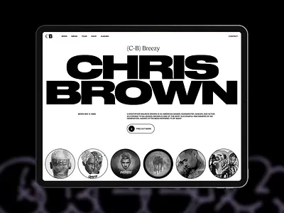 Layouts clean ui editorial layouts music swiss typography ui website