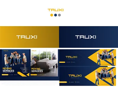 TRUXI | movers logo design ai logo designer branding calligraphy calligraphy and lettering artist design graphic design illustration logo logo designer near me logos for moving companies movers logo design moving company logo design typography typography design