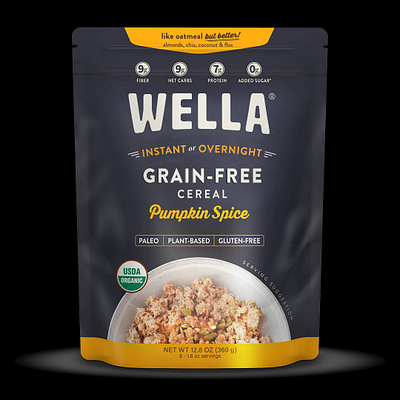 Pumpkin Spice Grain-Free Cereal Healthy Breakfast - Wella Foods cereal grain free cereal pumpkin cereal wella foods