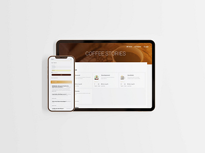 Coffee Stories Forum design forum web design