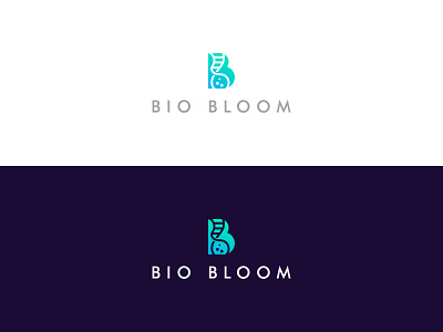 Bio Bloom Logo b logo bio biology biotechnology brand identity branding design dna illustration letter b letter logo letter mark logo logoinspirations modern logo pharma pharmaceutical vector