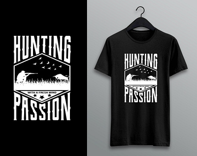 Hunting T Shirt app branding design graphic design illustration logo typography ui ux vector