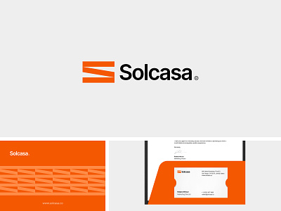 Solcasa — Logo Design bold brand identity branding business card design geometric graphic design identity logo logo design mark minimalistic pattern property real estate rental shape stationery travel vector