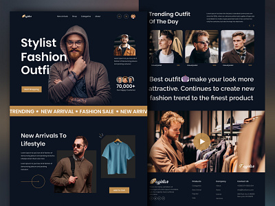 Fashion Landing Page cloth clothing e commerce fashion fashion shop landing page marketplace online store sale shop web web app web design website