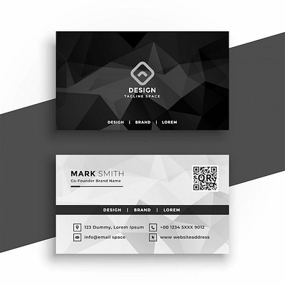 Black Business Card black business card