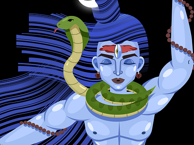 Cosmic Dance of Shiva character design flat graphic design illustration vector