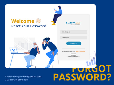 Forgot Password UI Design Web | Vaishnavi Jamdade graphic design logo ui