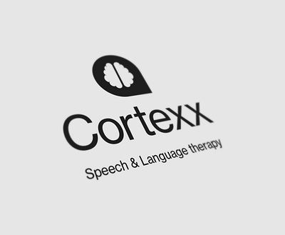 Cortexx - Speech and Language Therapy brand branding design illustrator logo
