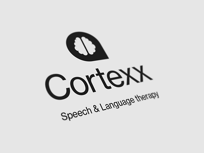 Cortexx - Speech and Language Therapy brand branding design illustrator logo