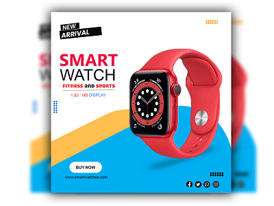 Smart watch banner. banner banner design branding design graphic design photoshop smart watch