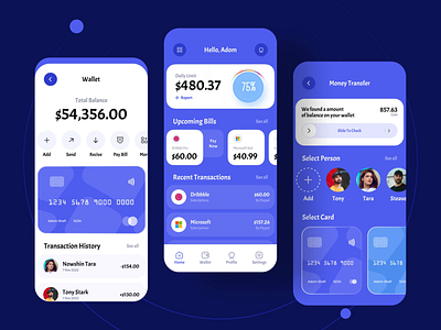 Finance Manager App UI Animation animation app app design app ui banking app banking app design finance app finance manager app motion graphics ui ux