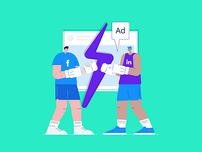 Advertising fight! ad advertising brandillustration branding design digitalart digitalillustration graphic design illustration socialmedia vector