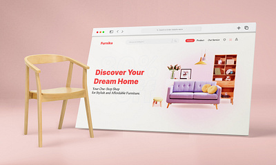 Furnika_ Stylish and Affordable Furniture design ecommerc landing page design ui website