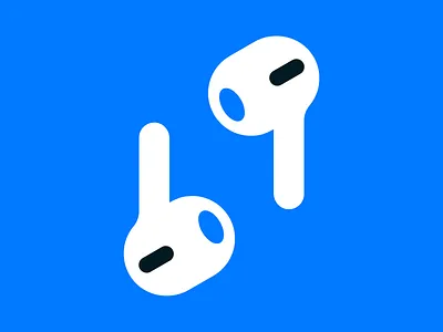AirPods icon adobeillustrator adobexd airpods apple earpods icon music pictogram relax wireless