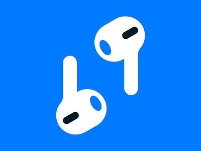 AirPods icon adobeillustrator adobexd airpods apple earpods icon music pictogram relax wireless