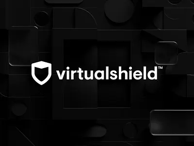 VirtualShield - logo 3d brandbook branding dark design icon logo madebyproperly properly red security shield symbol ui virtual virtualshield vpn