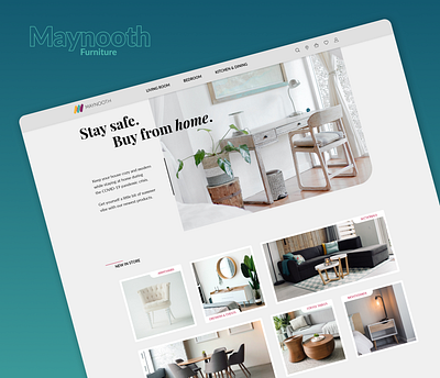 Maynooth Furniture - Web & App UI/UX Design Project adobe xd app design case study design graphic design mobile app ui ui ux user experience user interface ux web design