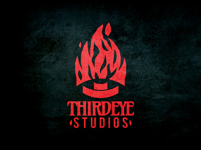 THIRDEYE LOGO branding eye film fire flame icon illustration logo mark movies production studio video
