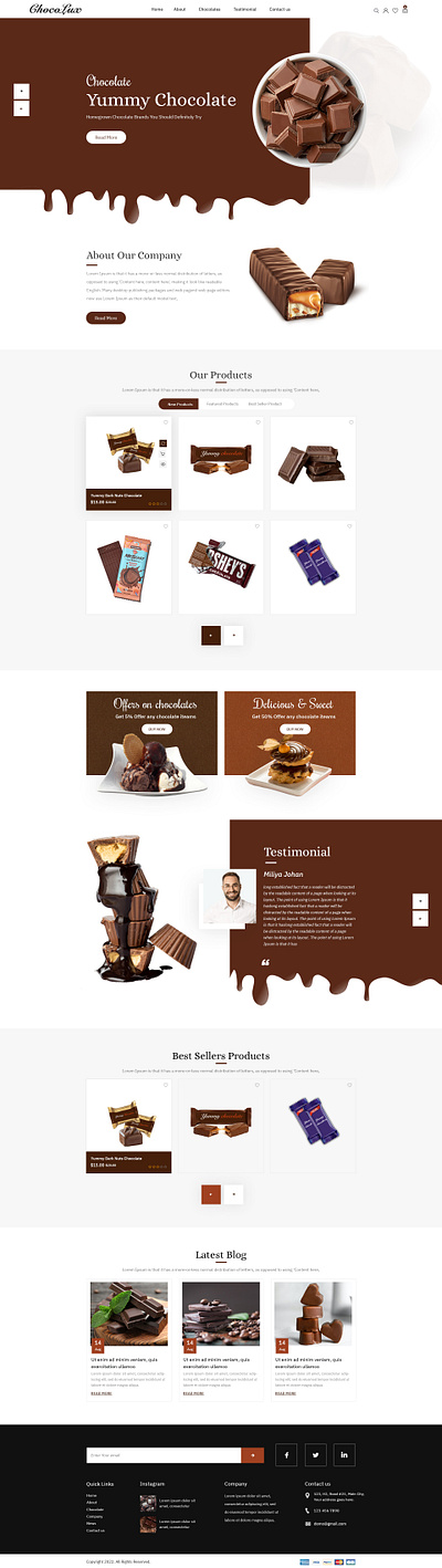 Chocolate Lending Page 3d banner branding chocolate design graphic design illustration logo motion graphics ui vector