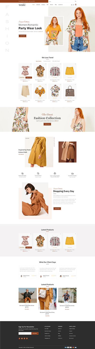 Fashion Lending Page 3d animation branding e commers website design fashion graphic design logo motion graphics ui