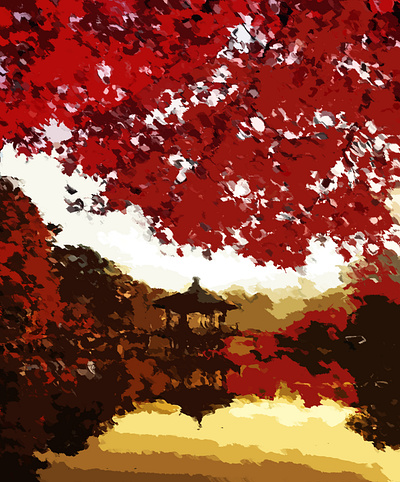 autumn in japan design graphic design illustration pai typography